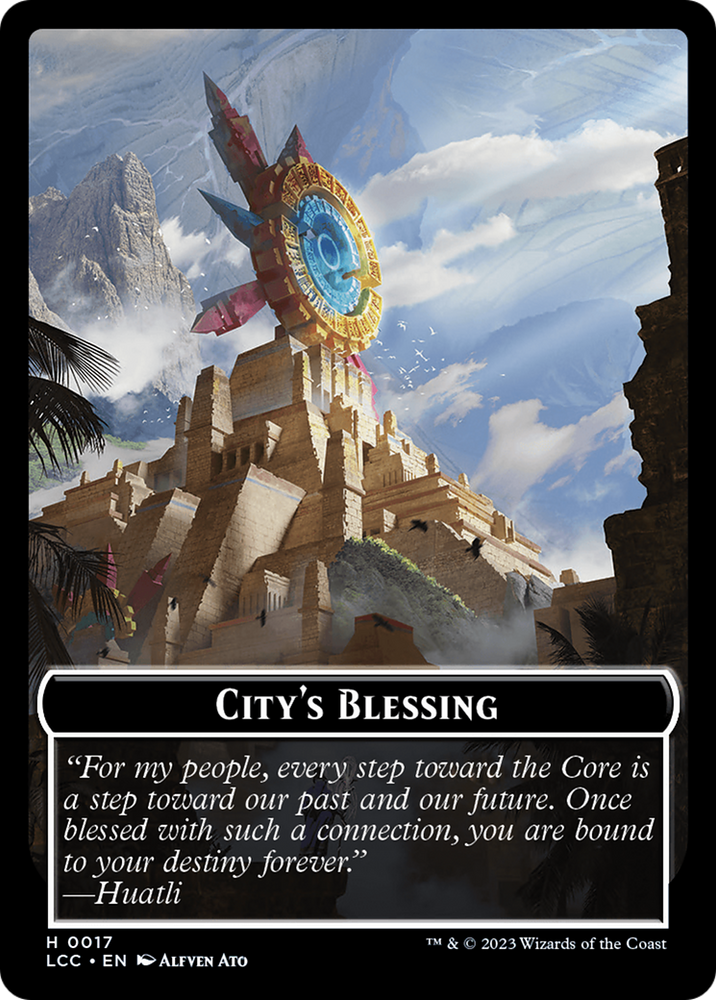 Tiny // City's Blessing Double-Sided Token [Secret Lair Drop Series] Magic: The Gathering