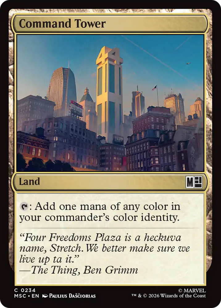 Command Tower (0234) (Surge Foil) [Marvel Super Heroes Commander] Magic: The Gathering