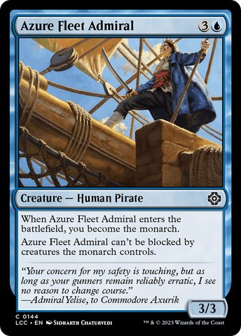 Azure Fleet Admiral [The Lost Caverns of Ixalan Commander] Magic: The Gathering