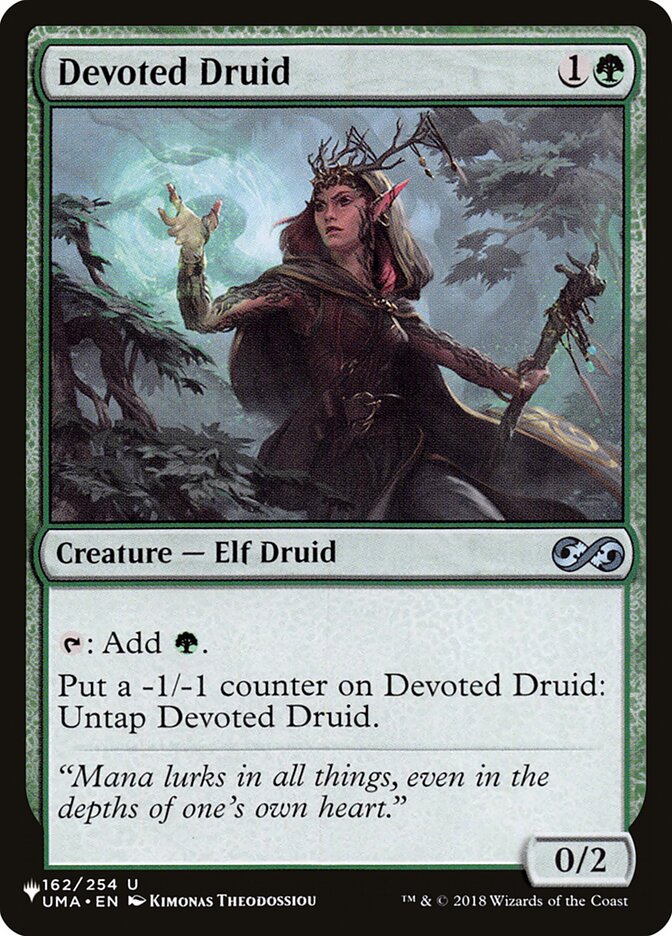 Devoted Druid [The List] Magic: The Gathering