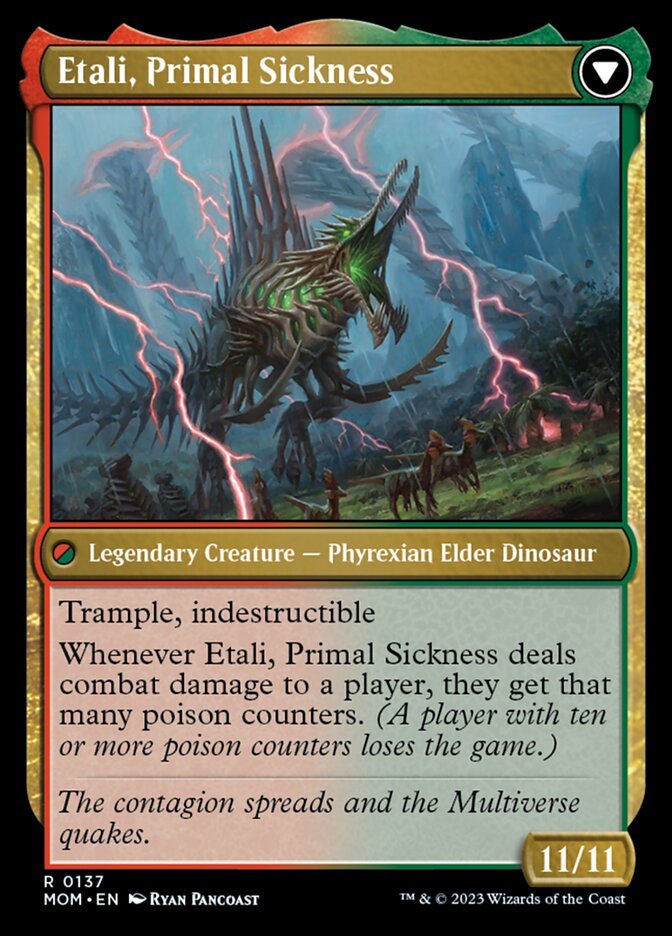 Etali, Primal Conqueror // Etali, Primal Sickness [March of the Machine] Magic: The Gathering