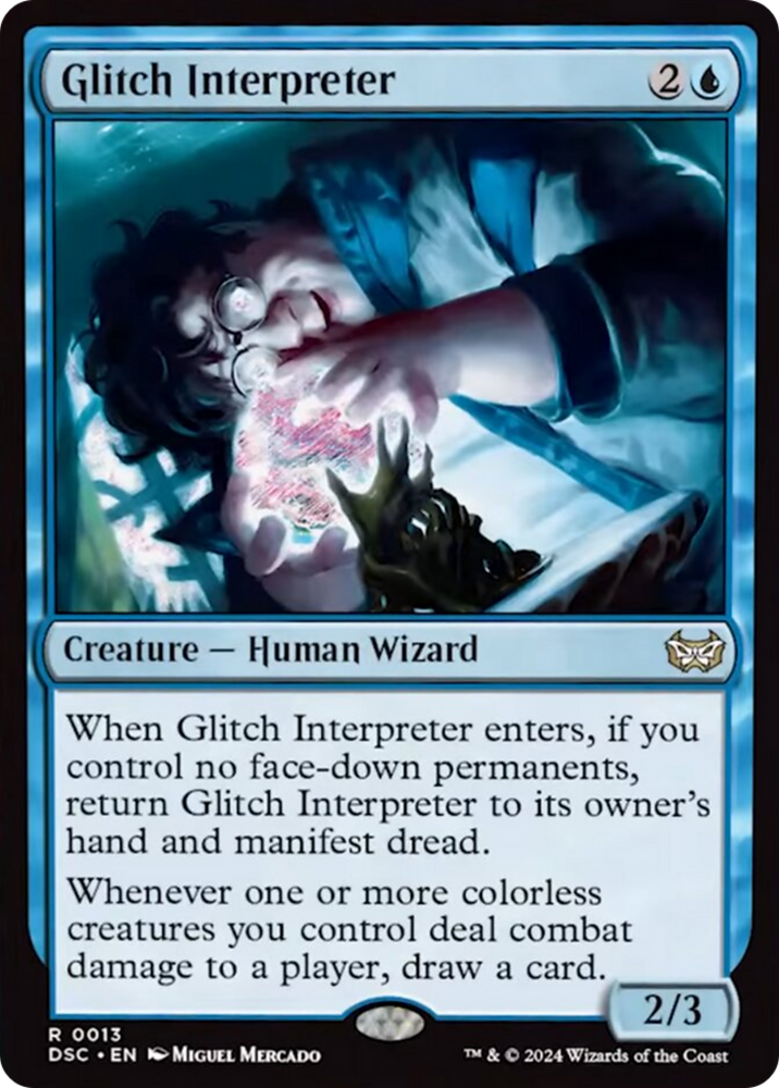 Glitch Interpreter (Extended Art) [Duskmourn: House of Horror Commander] Magic: The Gathering