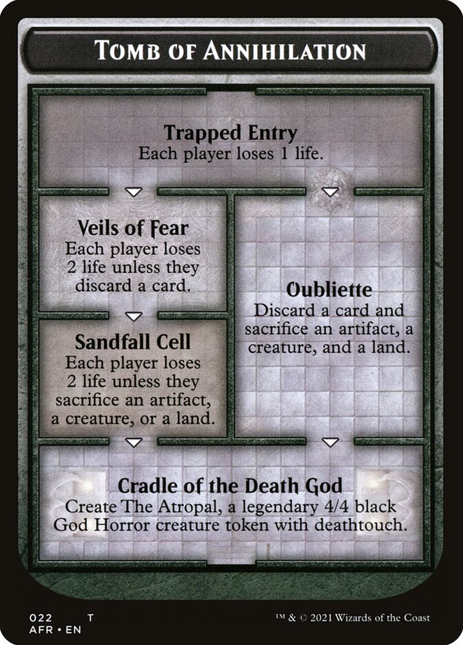 Dungeon of the Mad Mage // Tomb of Annihilation Double-Sided Token [Dungeons & Dragons: Adventures in the Forgotten Realms Tokens] Magic: The Gathering