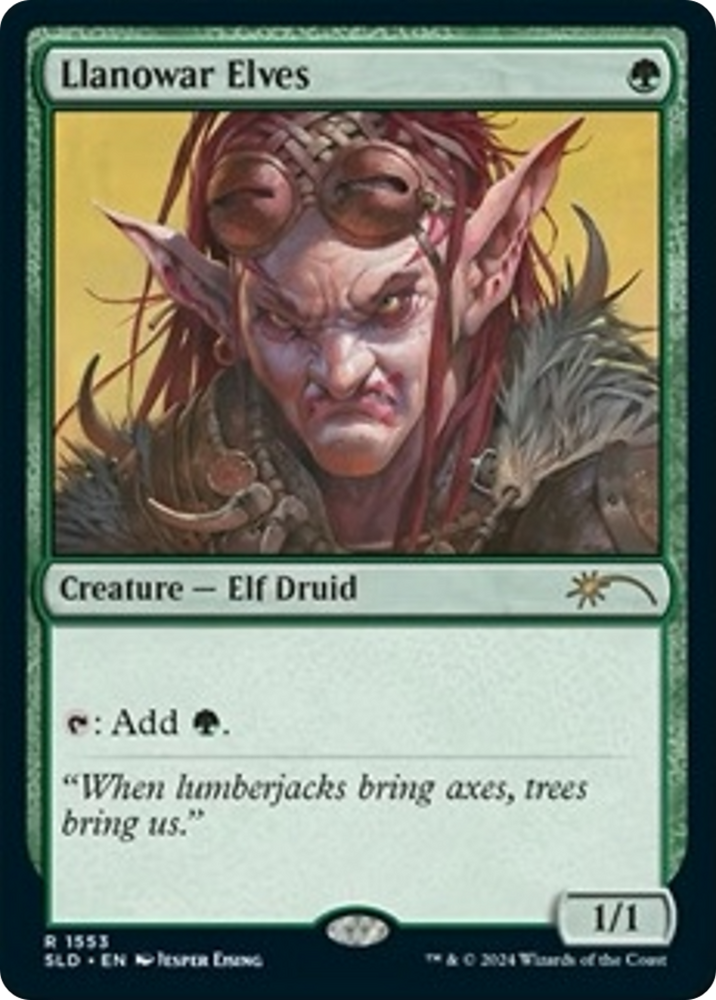 Llanowar Elves (1553) [Secret Lair Drop Series] Magic: The Gathering