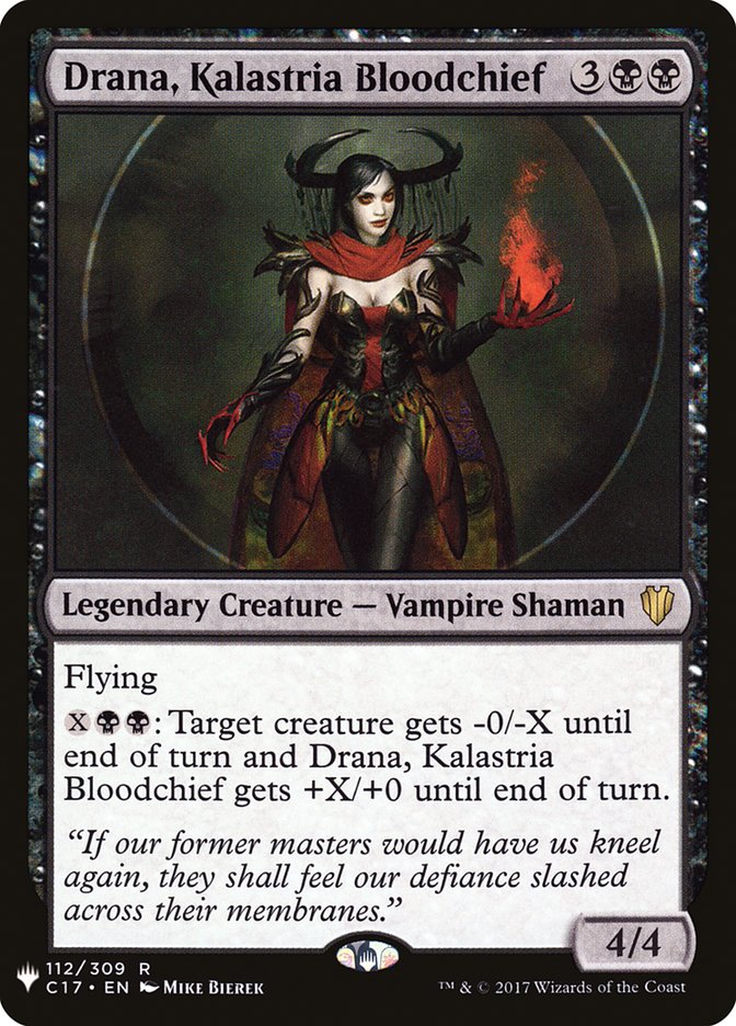 Drana, Kalastria Bloodchief [The List] Magic: The Gathering