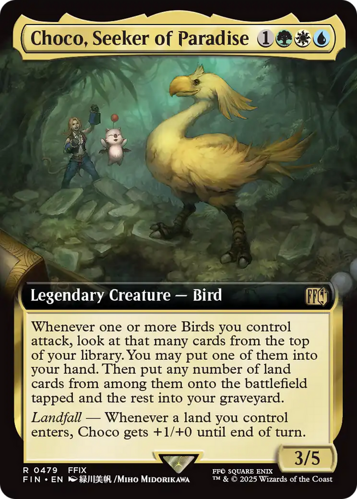 Choco, Seeker of Paradise (Extended Art) [FINAL FANTASY] Magic: The Gathering