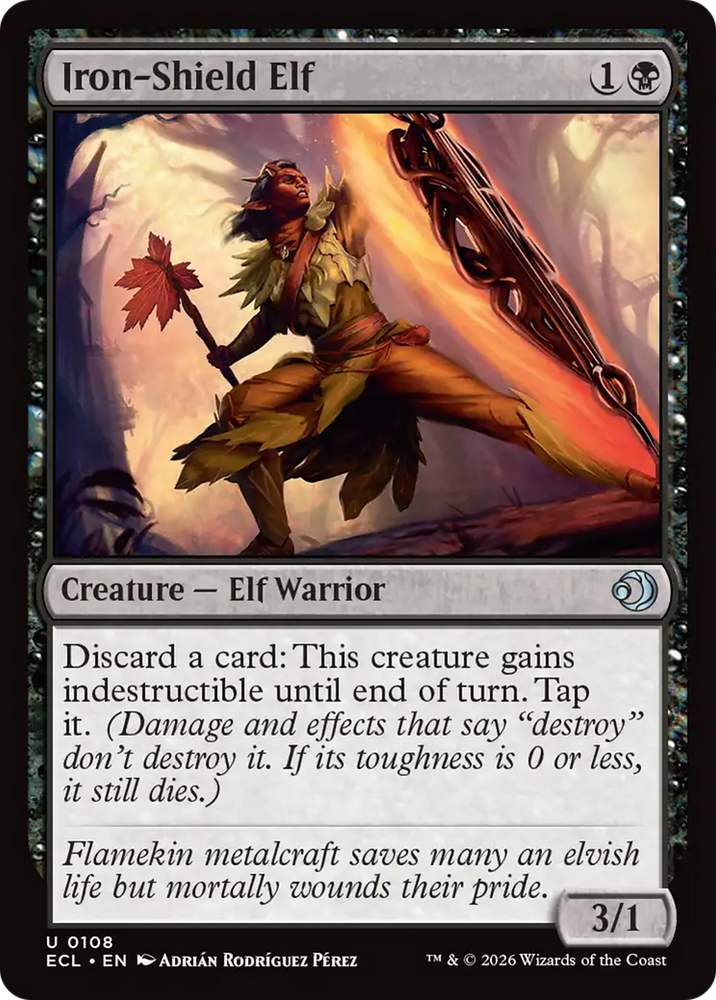Iron-Shield Elf [Lorwyn Eclipsed] Magic: The Gathering