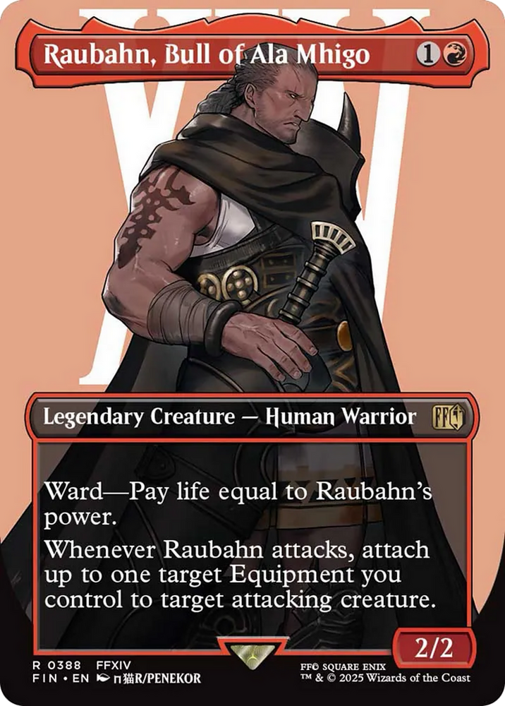 Raubahn, Bull of Ala Mhigo (Borderless) [FINAL FANTASY] Magic: The Gathering