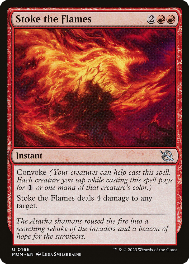 Stoke the Flames [March of the Machine] Magic: The Gathering