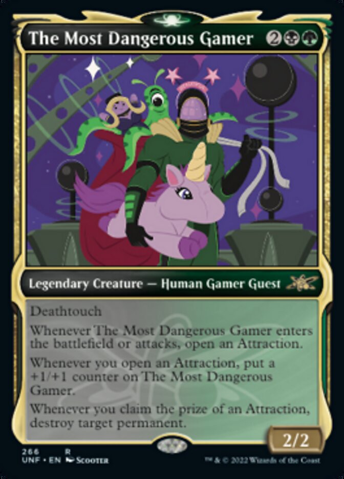 The Most Dangerous Gamer (Showcase) [Unfinity] Magic: The Gathering