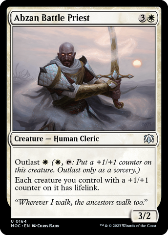 Abzan Battle Priest [March of the Machine Commander] Magic: The Gathering