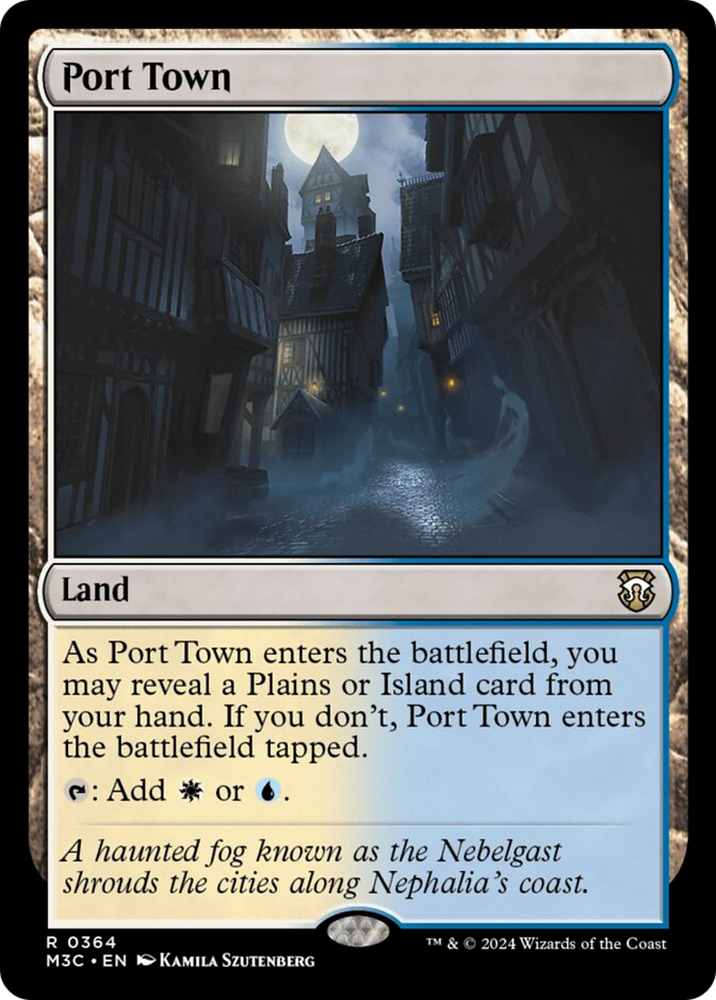 Port Town (Ripple Foil) [Modern Horizons 3 Commander] Magic: The Gathering