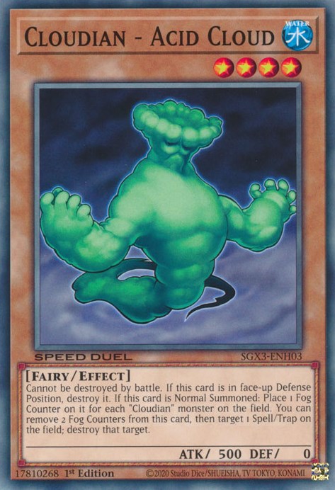 Cloudian - Acid Cloud [SGX3-ENH03] Common Yu-Gi-Oh!