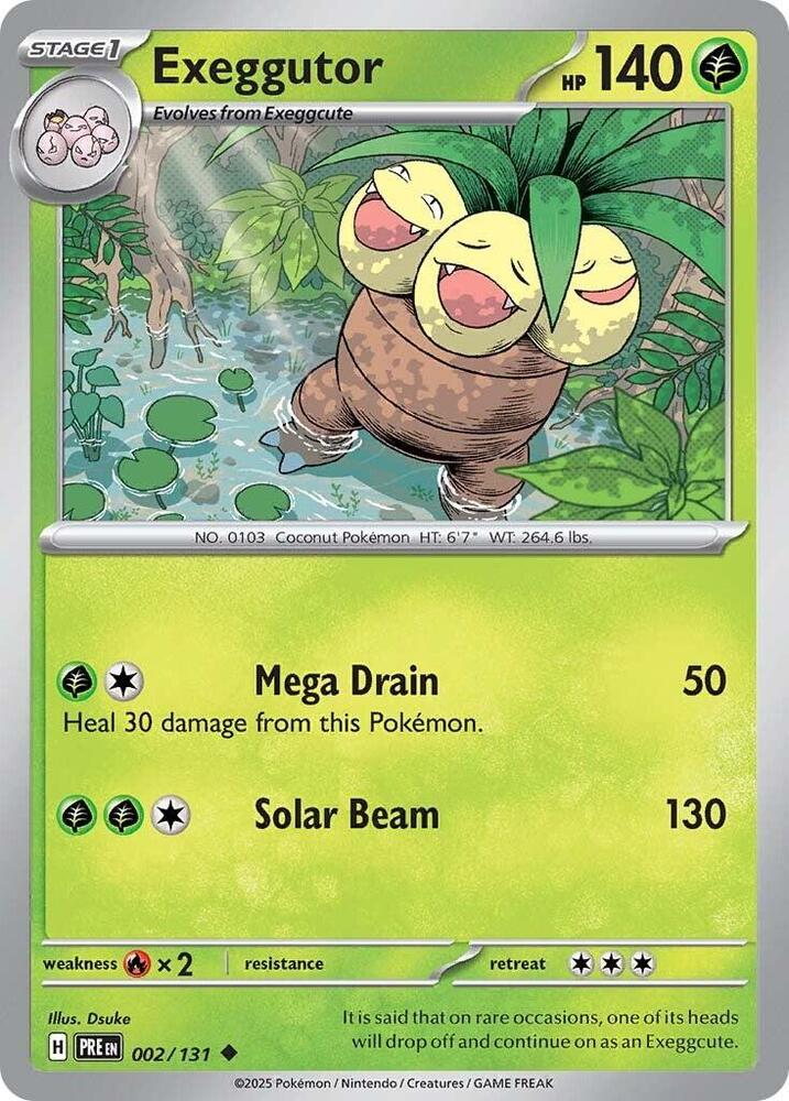 Exeggutor (002/131) [Scarlet & Violet: Prismatic Evolutions] Pokémon