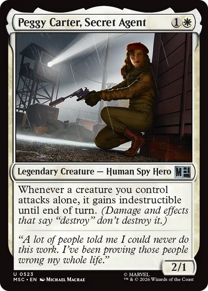 Peggy Carter, Secret Agent [Marvel Super Heroes Commander] Magic: The Gathering