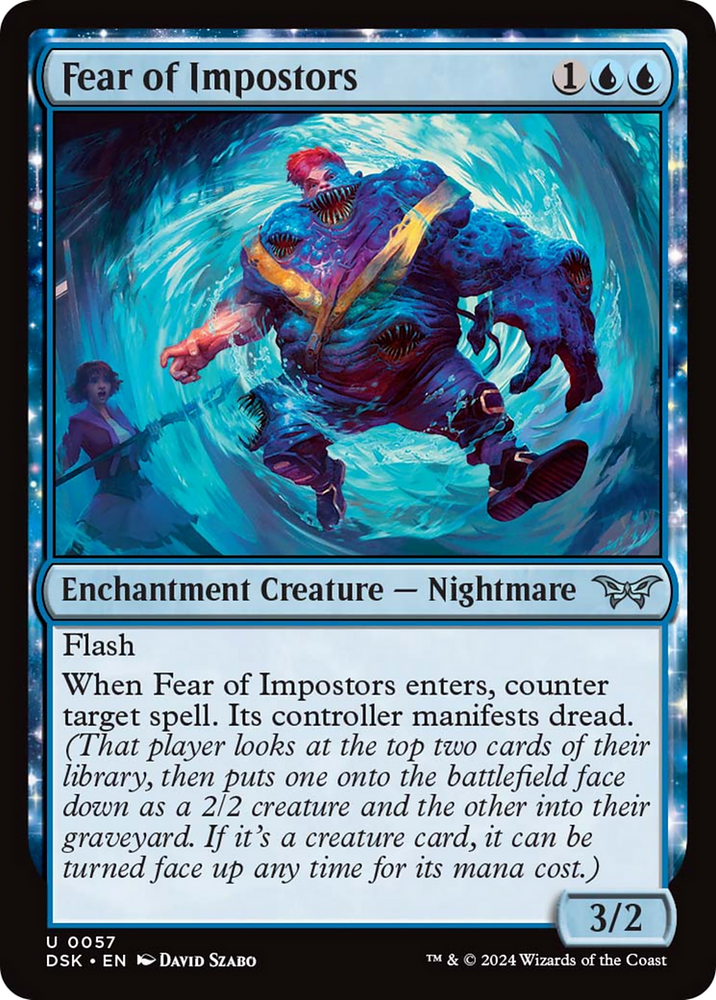 Fear of Impostors [Duskmourn: House of Horror] Magic: The Gathering