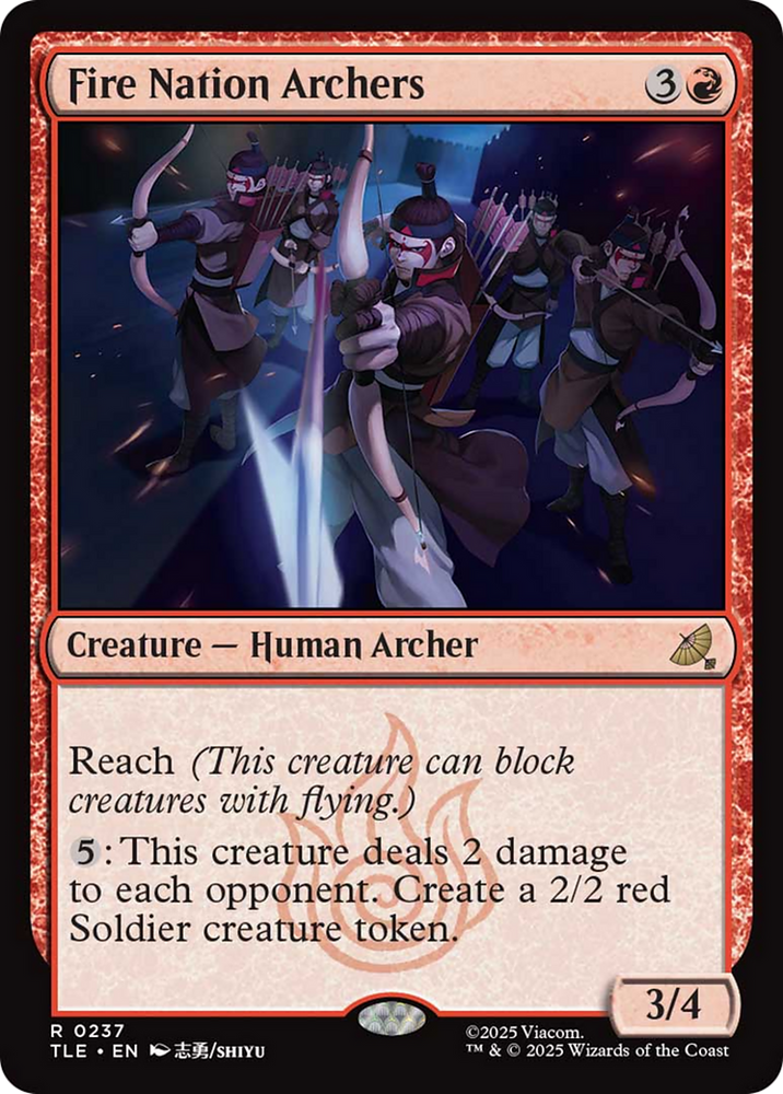 Fire Nation Archers [Avatar: The Last Airbender: Eternal-Legal] Magic: The Gathering