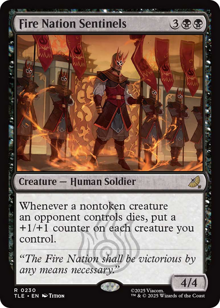Fire Nation Sentinels [Avatar: The Last Airbender: Eternal-Legal] Magic: The Gathering