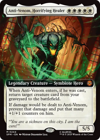Anti-Venom, Horrifying Healer (Extended Art) [Marvel's Spider-Man] Magic: The Gathering