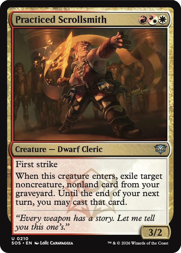 Practiced Scrollsmith [Secrets of Strixhaven] Magic: The Gathering