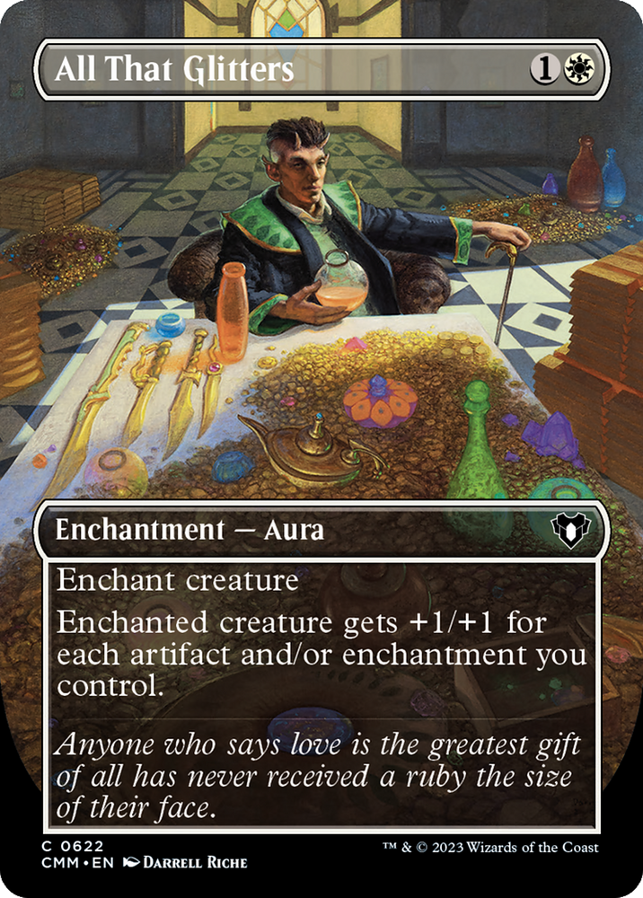 All That Glitters (Borderless Alternate Art) [Commander Masters] Magic: The Gathering