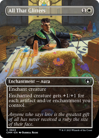 All That Glitters (Borderless Alternate Art) [Commander Masters] Magic: The Gathering