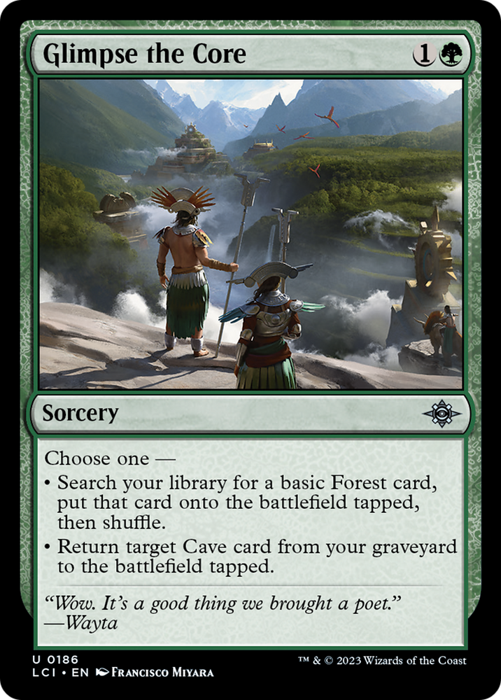 Glimpse the Core [The Lost Caverns of Ixalan] Magic: The Gathering