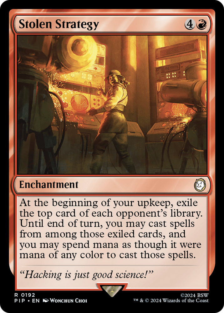 Stolen Strategy [Fallout] Magic: The Gathering