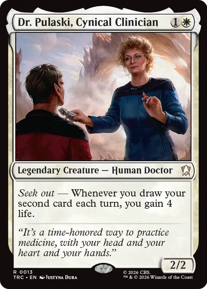 Dr. Pulaski, Cynical Clinician [Star Trek Commander] Magic: The Gathering