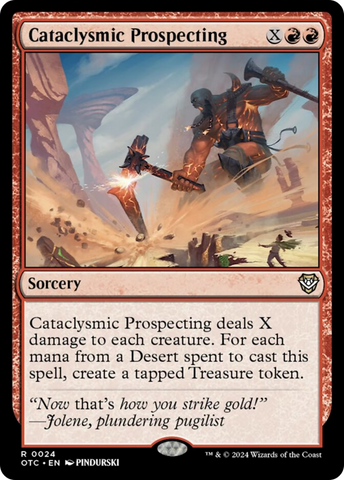 Cataclysmic Prospecting [Outlaws of Thunder Junction Commander] Magic: The Gathering