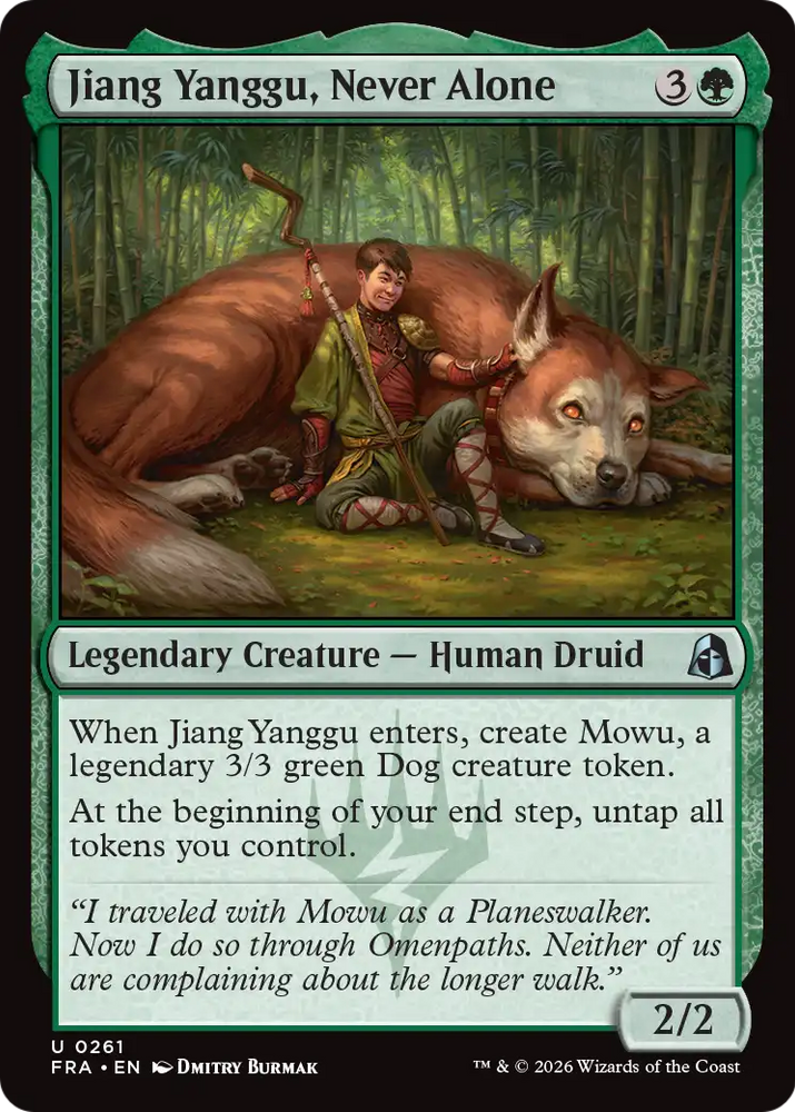 Jiang Yanggu, Never Alone [Reality Fracture] Magic: The Gathering