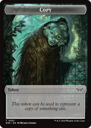 Beast // Copy Double-Sided Token [Duskmourn: House of Horror Tokens] Magic: The Gathering