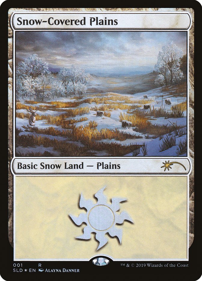 Snow-Covered Plains (001) [Secret Lair Drop Series] Magic: The Gathering