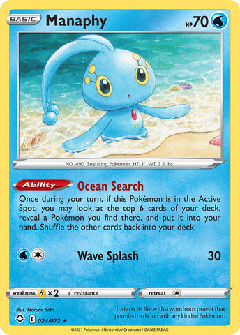 Manaphy (024/072) [Sword & Shield: Shining Fates] Pokémon