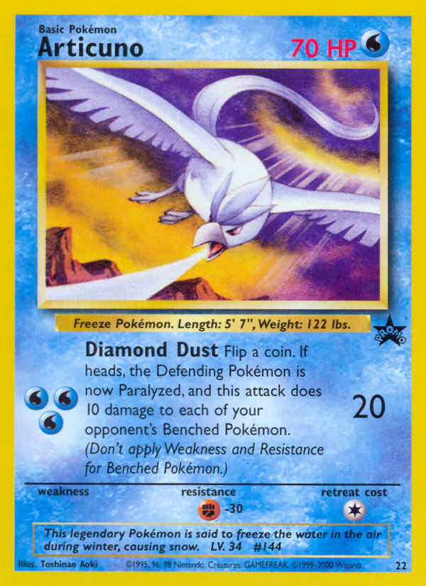 Articuno (22) [Wizards of the Coast: Black Star Promos] Pokémon