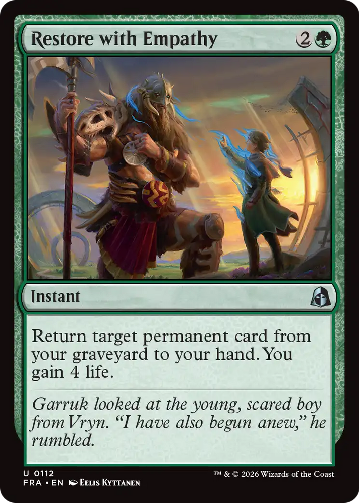 Restore with Empathy [Reality Fracture] Magic: The Gathering