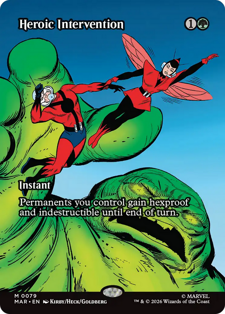 Heroic Intervention (0079) (Borderless) [Marvel Universe: Eternal-Legal] Magic: The Gathering
