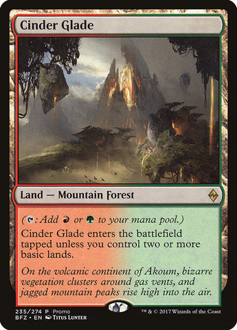 Cinder Glade (Promo) [Standard Showdown Promos] Magic: The Gathering