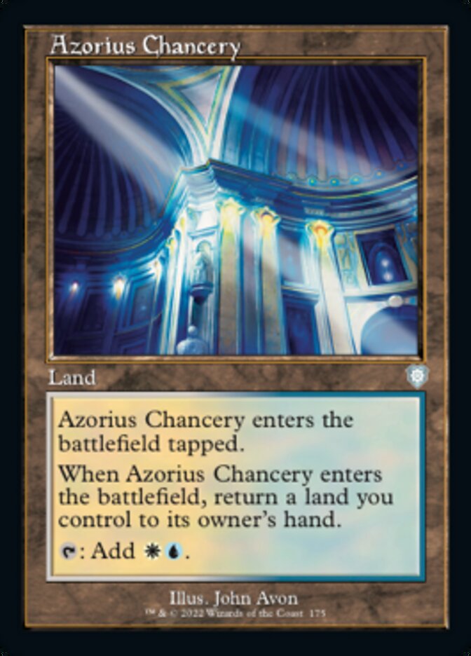 Azorius Chancery (Retro) [The Brothers' War Commander] Magic: The Gathering