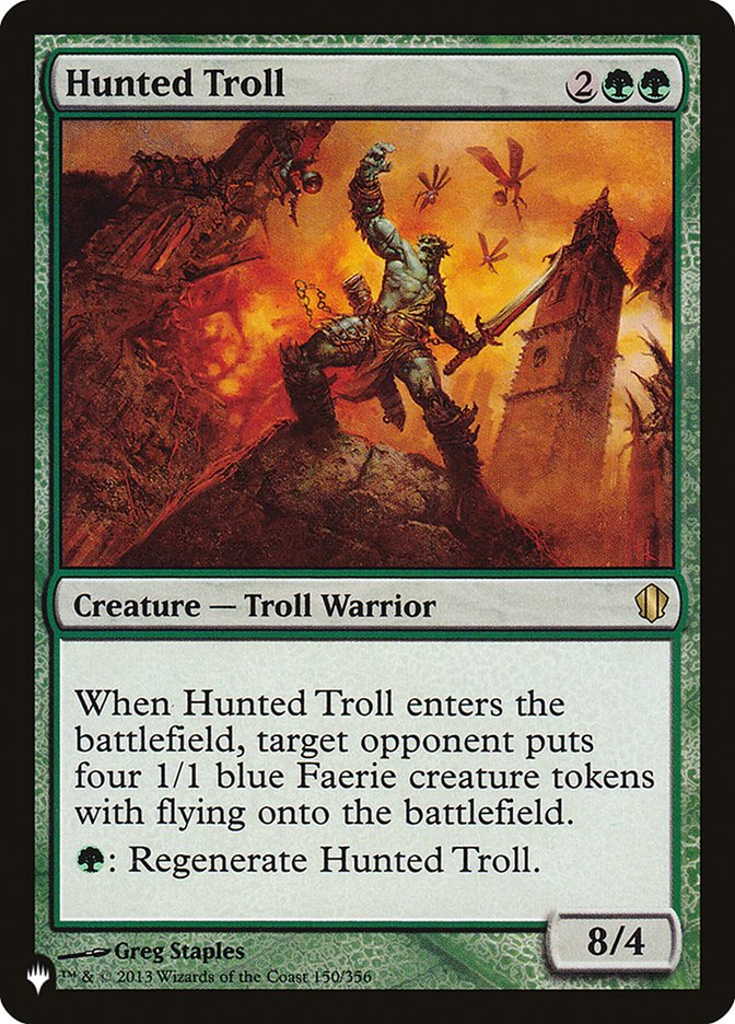 Hunted Troll [The List] Magic: The Gathering