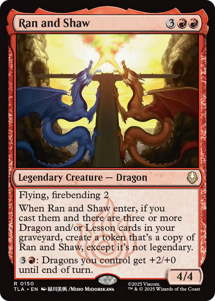 Ran and Shaw [Avatar: The Last Airbender] Magic: The Gathering