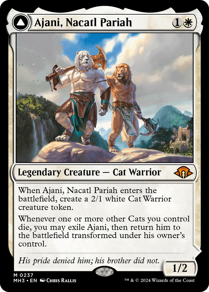 Ajani, Nacatl Pariah // Ajani, Nacatl Avenger [Modern Horizons 3] Magic: The Gathering