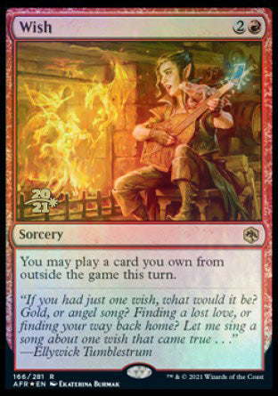 Wish [Dungeons & Dragons: Adventures in the Forgotten Realms Prerelease Promos] Magic: The Gathering