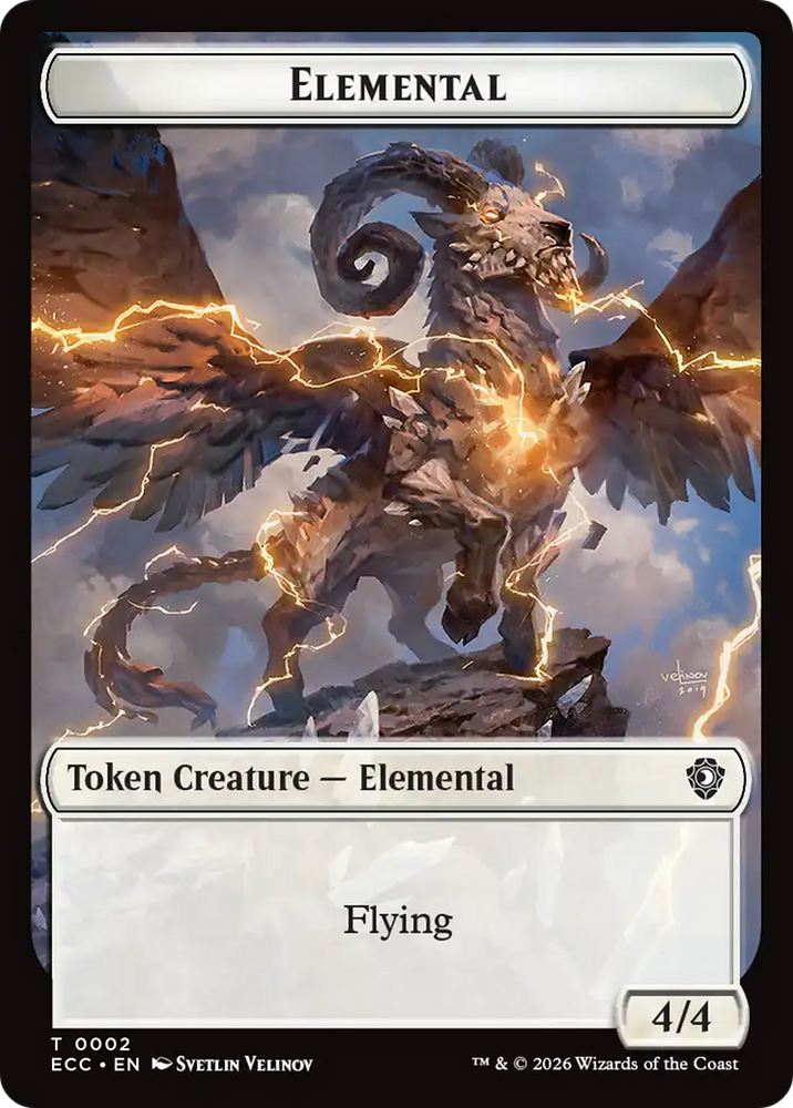 Elemental (0002) // Plant Double-Sided Token [Lorwyn Eclipsed Tokens] Magic: The Gathering
