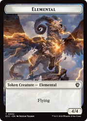 Elemental (0002) // Plant Double-Sided Token [Lorwyn Eclipsed Tokens] Magic: The Gathering