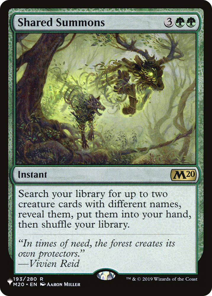 Shared Summons [The List] Magic: The Gathering