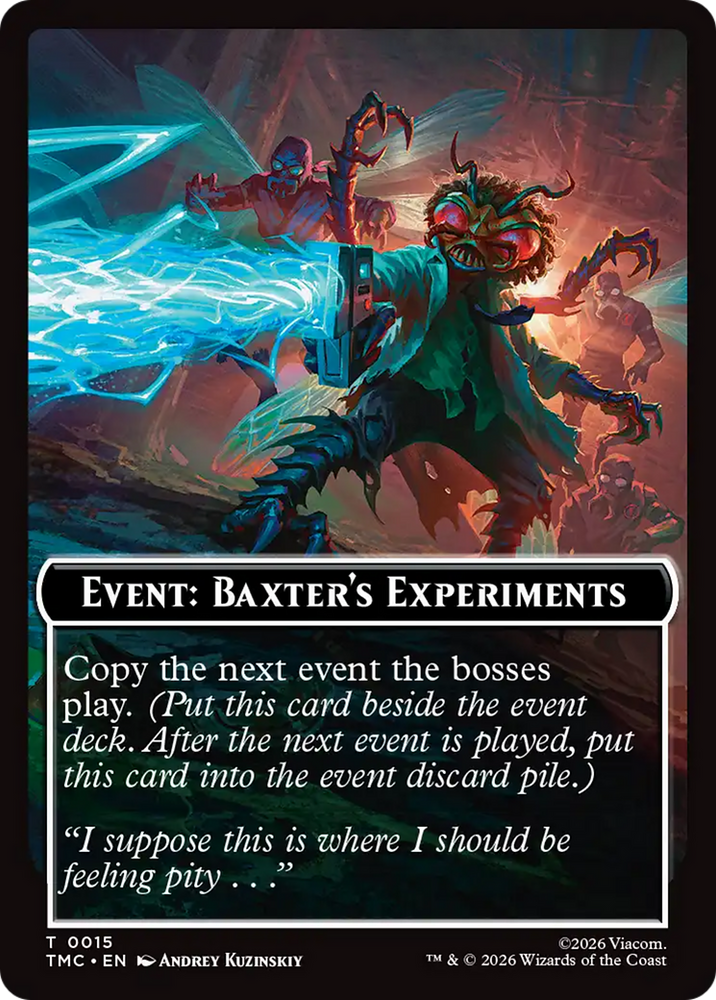 Event: Baxter's Experiments [Teenage Mutant Ninja Turtles Commander Tokens] Magic: The Gathering