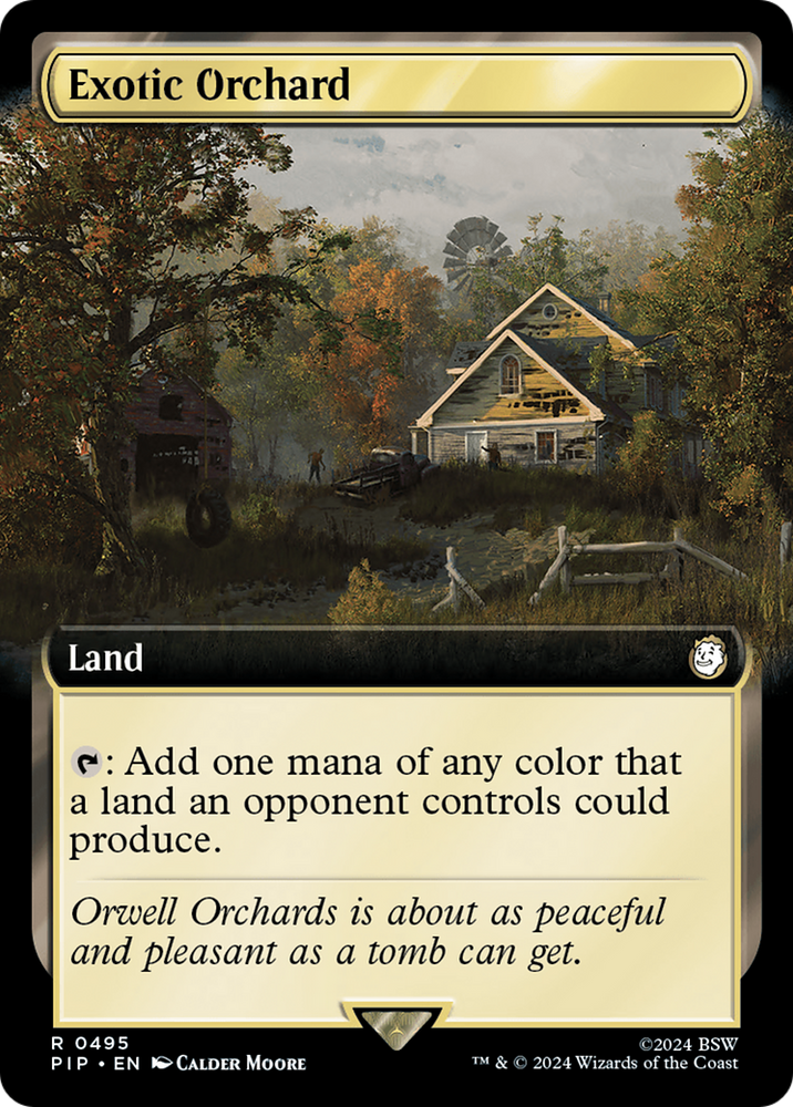 Exotic Orchard (Extended Art) [Fallout] Magic: The Gathering