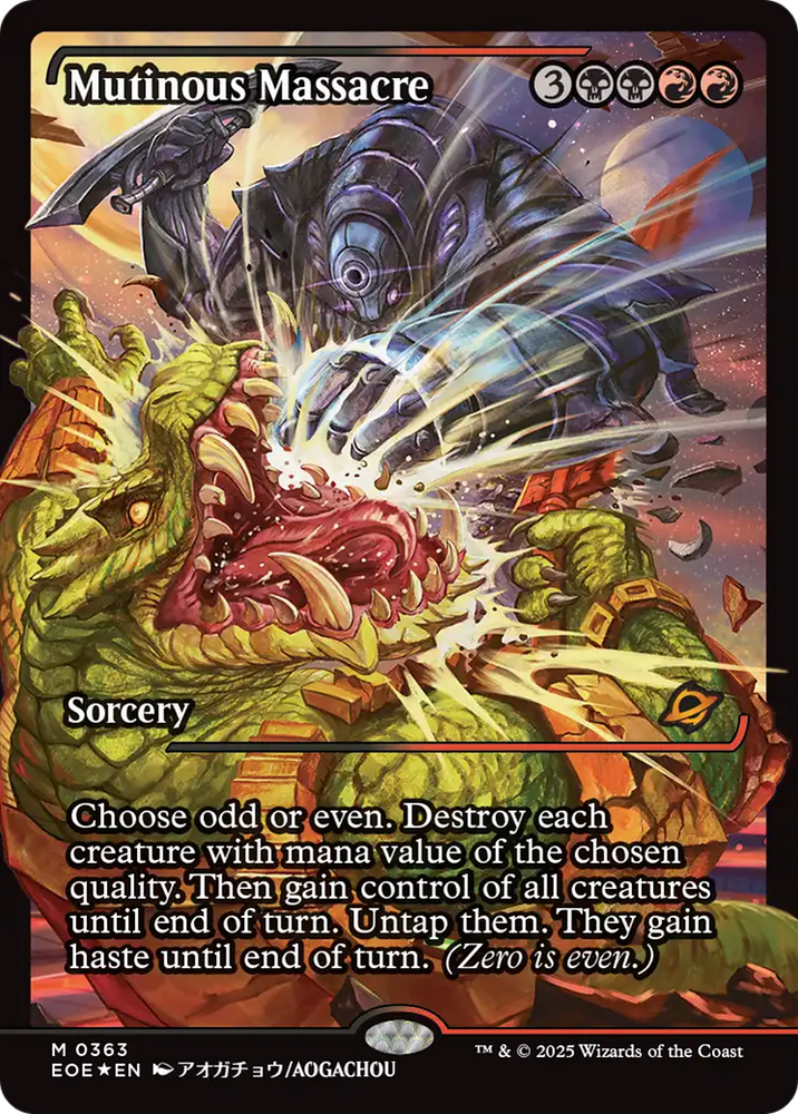 Mutinous Massacre (Showcase) [Edge of Eternities] Magic: The Gathering