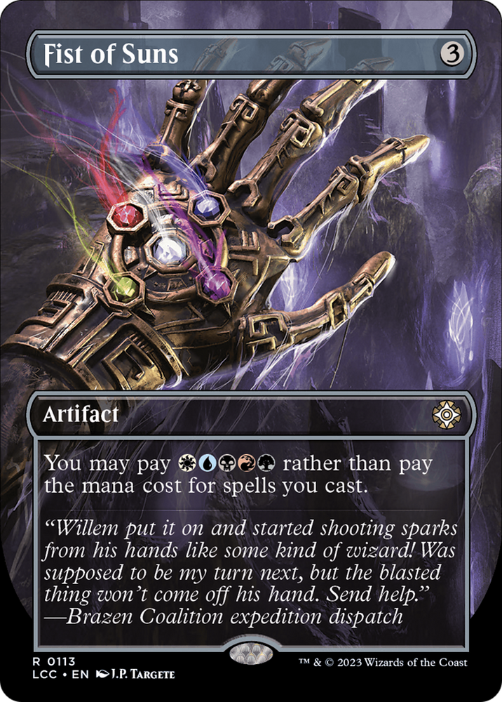 Fist of Suns (Borderless) [The Lost Caverns of Ixalan Commander] Magic: The Gathering